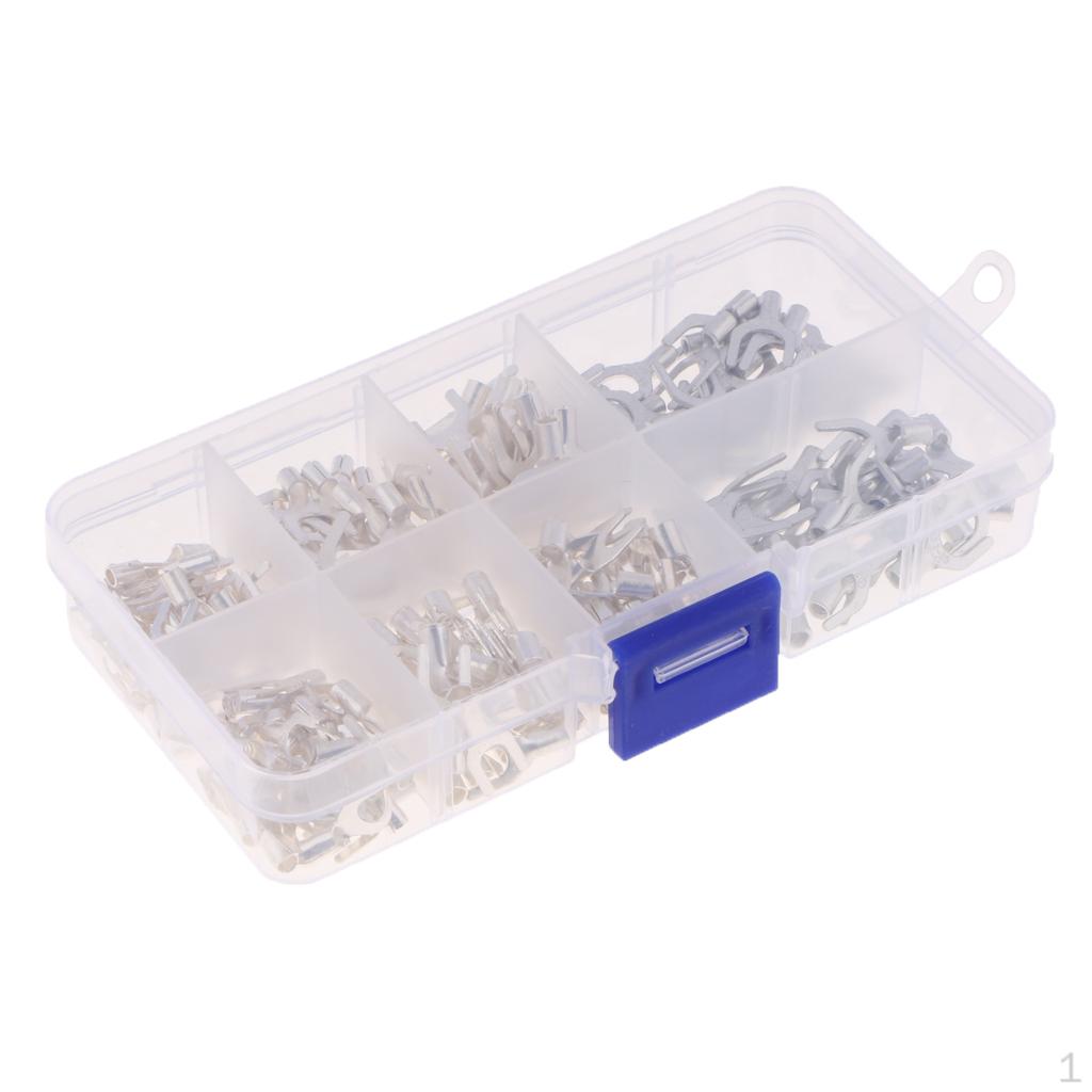 240Set Non-insulated Assorted Fork Wire Connectors Terminals with Box
240Set Non-insulated Assorted Fork Wire Connectors Terminals with Box