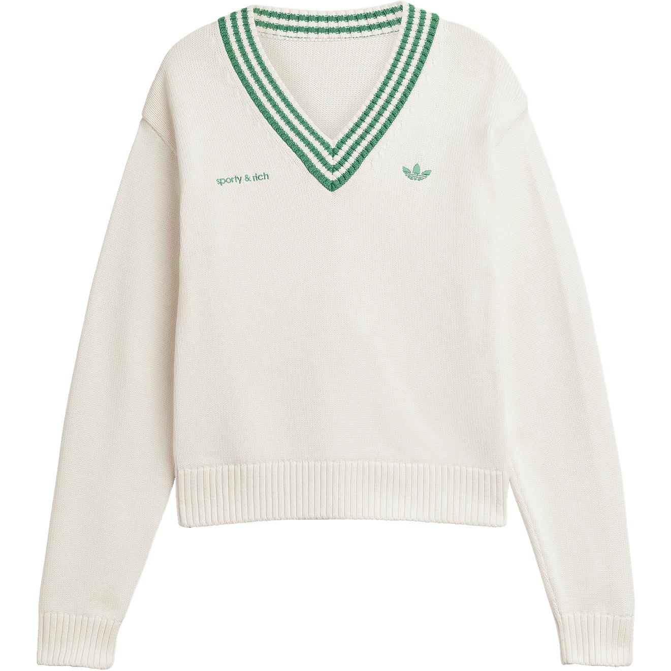 Коллаборация Adidas Originals X Sporty & Rich SS25 Модный пуловер с V-образным вырезом С длинным рукавом Вязаный свитер Женские топы Хан-Нефритово-Белый JL7195 S
Коллаборация Adidas Originals X Sporty & Rich SS25 Модный пуловер с V-образным вырезом С длинным рукавом Вязаный свитер Женские топы Хан-Нефритово-Белый JL7195 S