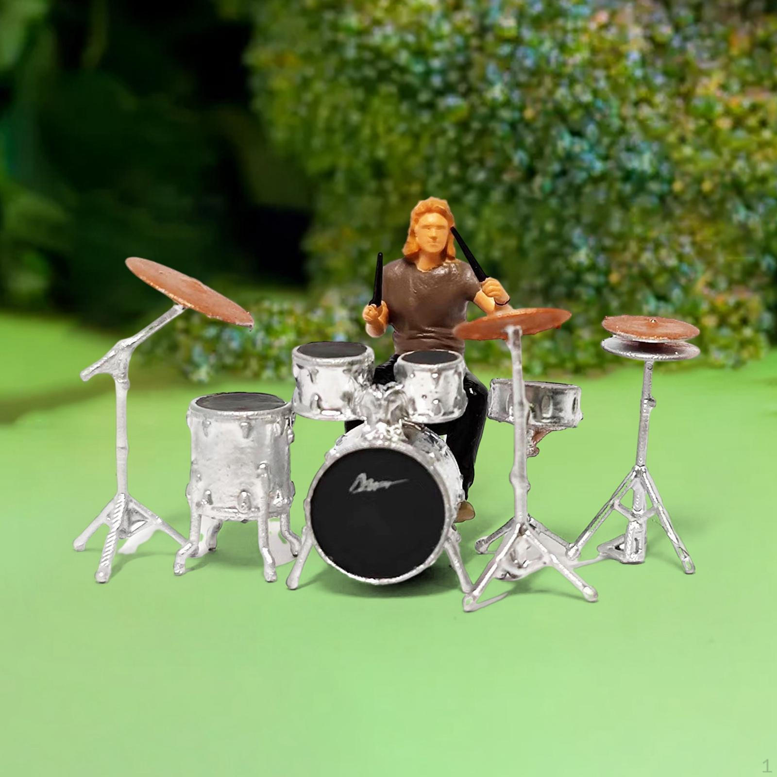 Painted 1:64 Rock Layout Diorama Scenery Brown Drummer Set
Painted 1:64 Rock Layout Diorama Scenery Brown Drummer Set