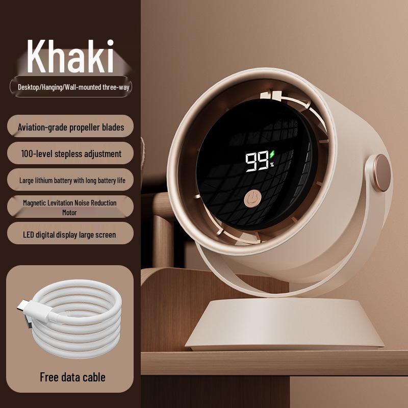 100-Speed Digital Display Fan: Desktop, Wall-Mounted, Hanging Options for Home & Office 16.5x12x9cm
100-Speed Digital Display Fan: Desktop, Wall-Mounted, Hanging Options for Home & Office 16.5x12x9cm
