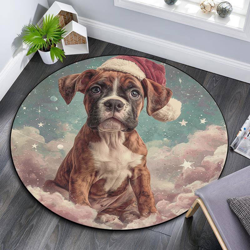 Boxer Puppy Round Area Rug,Carpet Rug for Living Room Bedroom Sofa Playroom Decor,Non-slip Floor Mat 80cmx80cm
Boxer Puppy Round Area Rug,Carpet Rug for Living Room Bedroom Sofa Playroom Decor,Non-slip Floor Mat 80cmx80cm