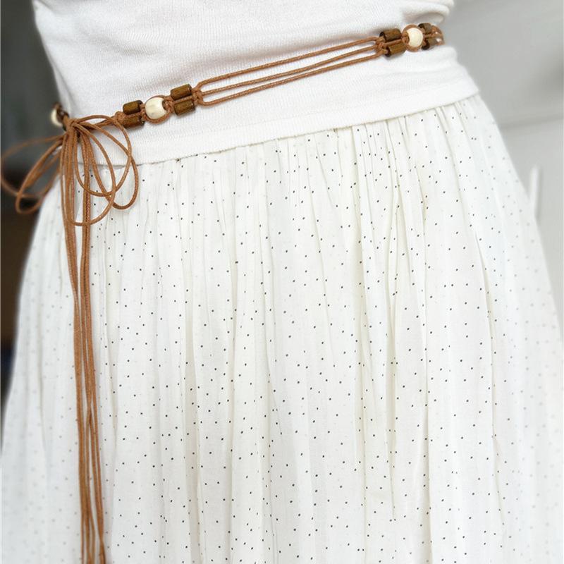 Wax rope hand-woven wooden bead bow waist chain retro ethnic style temperament belt versatile light luxury niche jewelry
Wax rope hand-woven wooden bead bow waist chain retro ethnic style temperament belt versatile light luxury niche jewelry