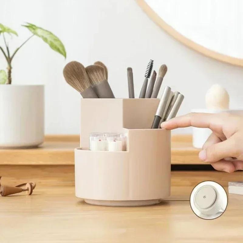 360° Rotating Makeup Brush Holder Large Capacity Cosmet Storag Box Makeup Organiser Lipsticks Container Vanity Organizer Bucket
360° Rotating Makeup Brush Holder Large Capacity Cosmet Storag Box Makeup Organiser Lipsticks Container Vanity Organizer Bucket