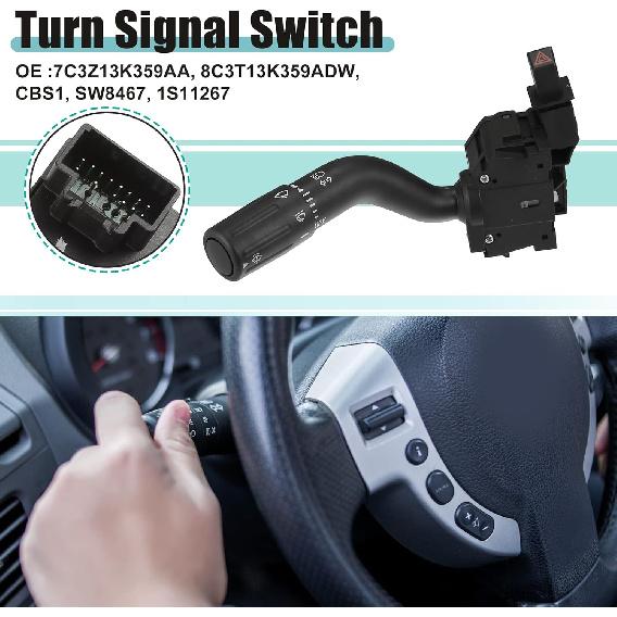 ACROPIX Turn Signal Switch Multifunction Combination Switch Fit for Ford F-250 Super Duty No.7C3Z13K359AA/8C3T13K359ADW - Pack of 1 Black
ACROPIX Turn Signal Switch Multifunction Combination Switch Fit for Ford F-250 Super Duty No.7C3Z13K359AA/8C3T13K359ADW - Pack of 1 Black