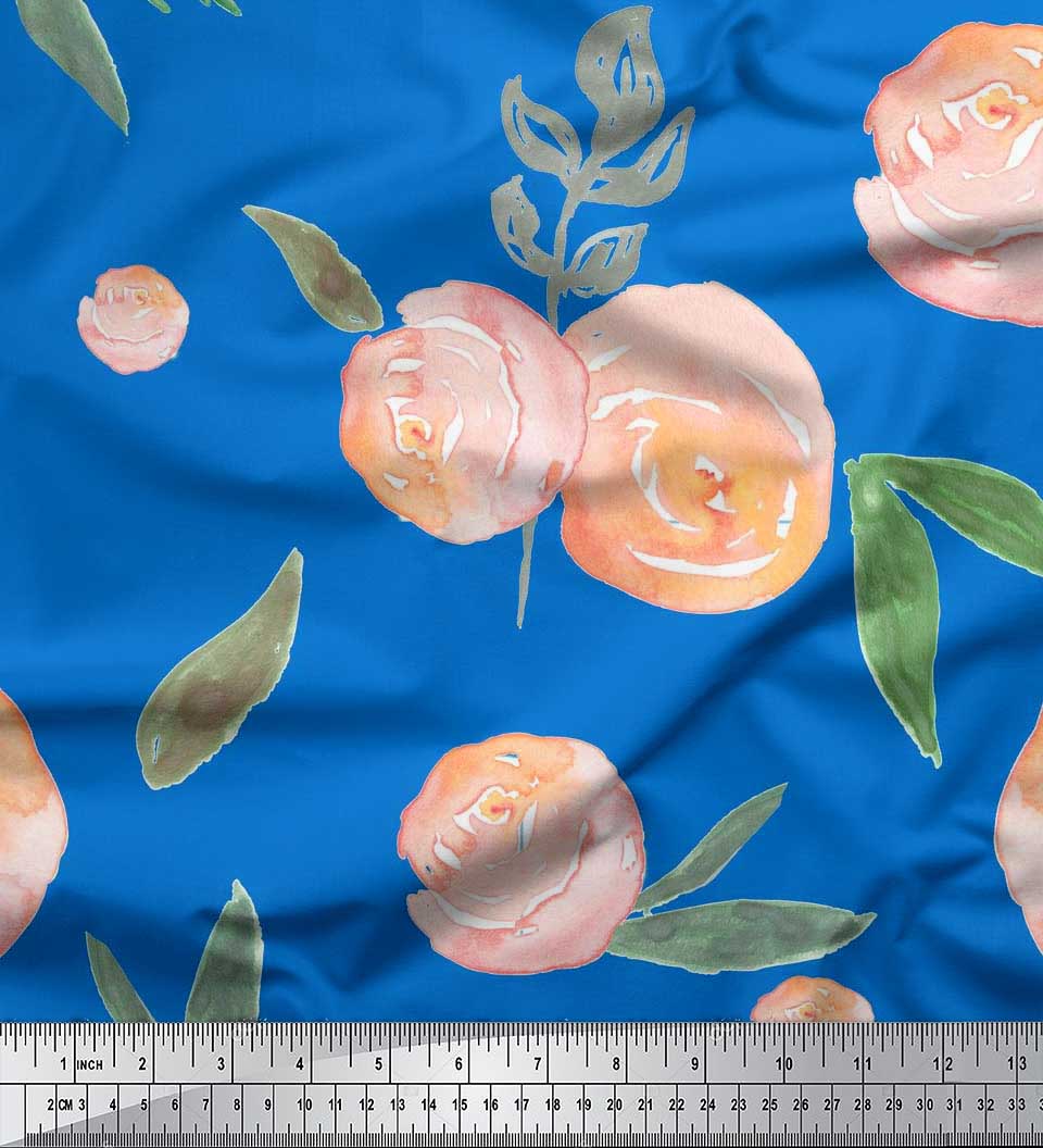 Тканина Soimoi Japan Crepe Satin Leaves & Ranunculus Watercolor Printed Тканина 1 метр 42 дюйма 42 Inch Wide - Viscose Chiffon синій
Тканина Soimoi Japan Crepe Satin Leaves & Ranunculus Watercolor Printed Тканина 1 метр 42 дюйма 42 Inch Wide - Viscose Chiffon синій