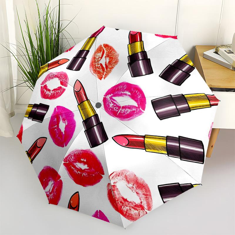 1pc Lipstick Kisses Automatic Open/Close Folding Umbrella - Compact 8-Rib Design, Daily Use, Perfect Gift for Friends & Family yy251124216
1pc Lipstick Kisses Automatic Open/Close Folding Umbrella - Compact 8-Rib Design, Daily Use, Perfect Gift for Friends & Family yy251124216