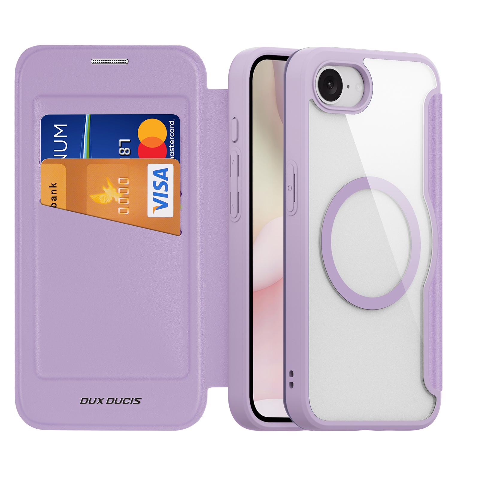 For iPhone 16e Leather Case DUX DUCIS Skin X Pro Series Flip Cover Compatible with MagSafe Purple Pink
For iPhone 16e Leather Case DUX DUCIS Skin X Pro Series Flip Cover Compatible with MagSafe Purple Pink