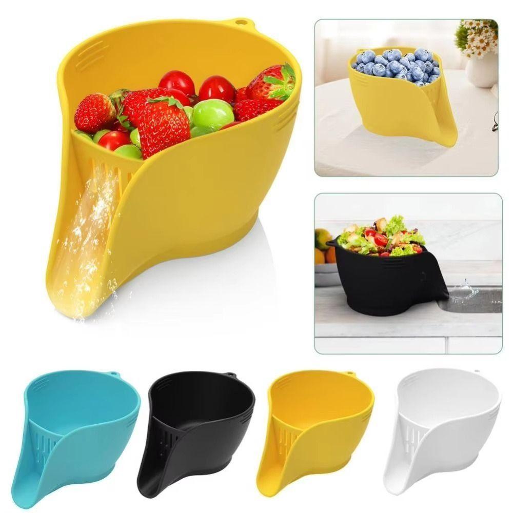 Multifunction Kitchen Colander Bowl with Spout Washing Bowl Efficient Drainage Drain Basket Basin жовтий
Multifunction Kitchen Colander Bowl with Spout Washing Bowl Efficient Drainage Drain Basket Basin жовтий