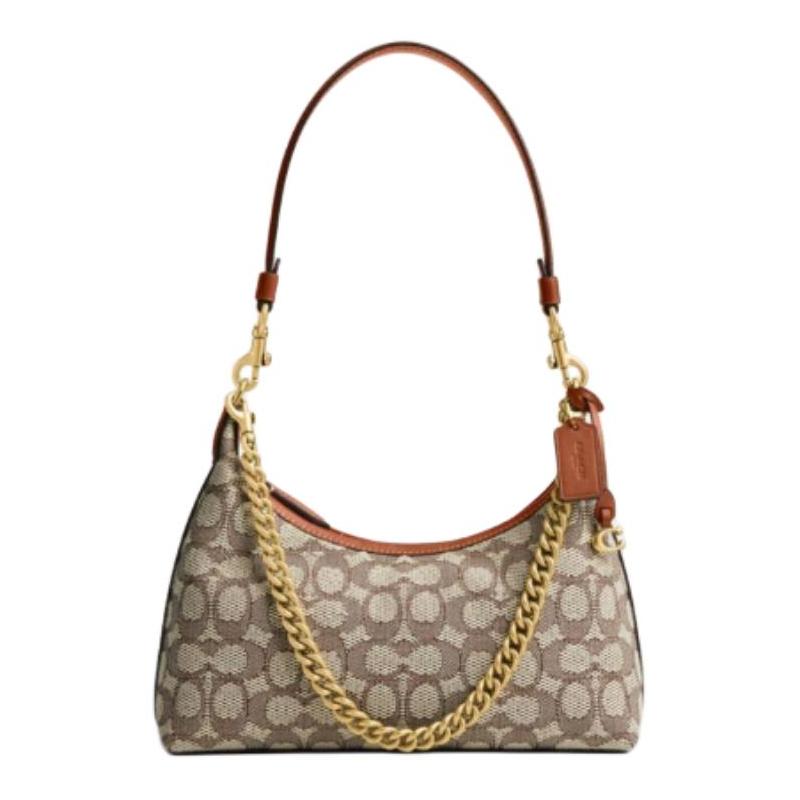COACH Juliet 25 Top Zip Closure Textile and Calf Leather Crossbody Shoulder Bag Medium Women s Cocoa Polished коричневий
COACH Juliet 25 Top Zip Closure Textile and Calf Leather Crossbody Shoulder Bag Medium Women s Cocoa Polished коричневий