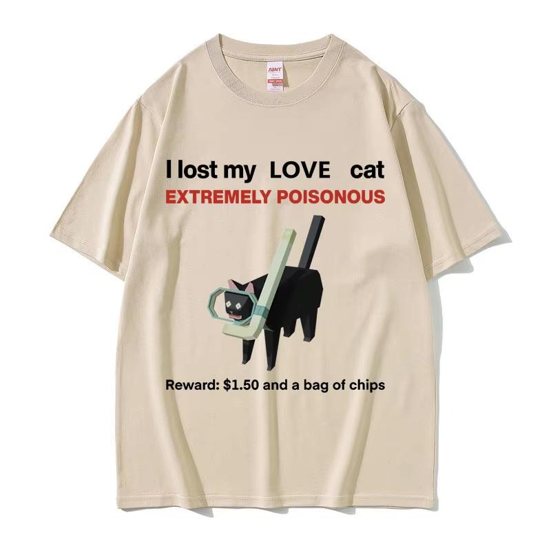 I Lost My Love Cat Funny Black Cat Meme Tshirts Unisex Women Casual Cotton Vintage Short Sleeve Tshirt Oversized T Shirts Unisex 4XL
I Lost My Love Cat Funny Black Cat Meme Tshirts Unisex Women Casual Cotton Vintage Short Sleeve Tshirt Oversized T Shirts Unisex 4XL