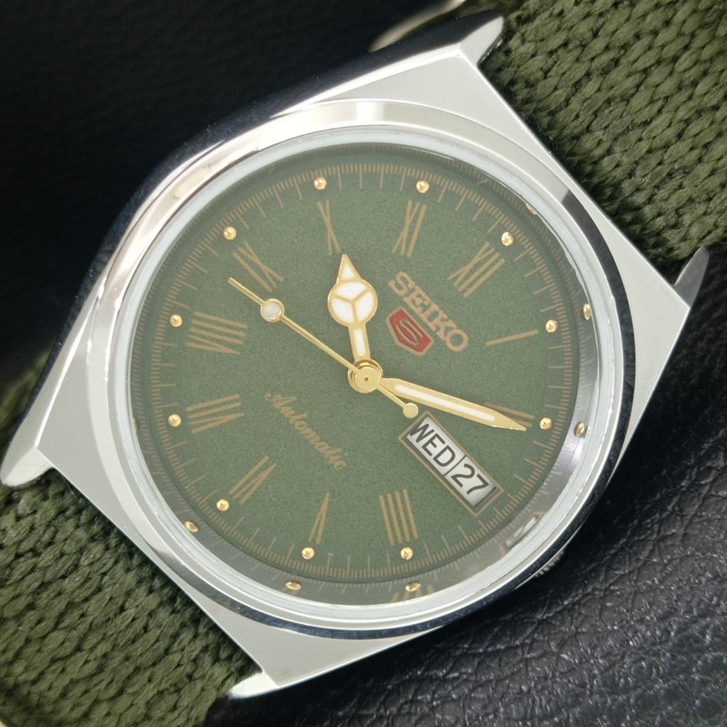 JAPAN VINTAGE REFURBISHED SEIKO 5 AUTOMATIC MENS ROMAN FIGURE WATCH a442628-1
JAPAN VINTAGE REFURBISHED SEIKO 5 AUTOMATIC MENS ROMAN FIGURE WATCH a442628-1