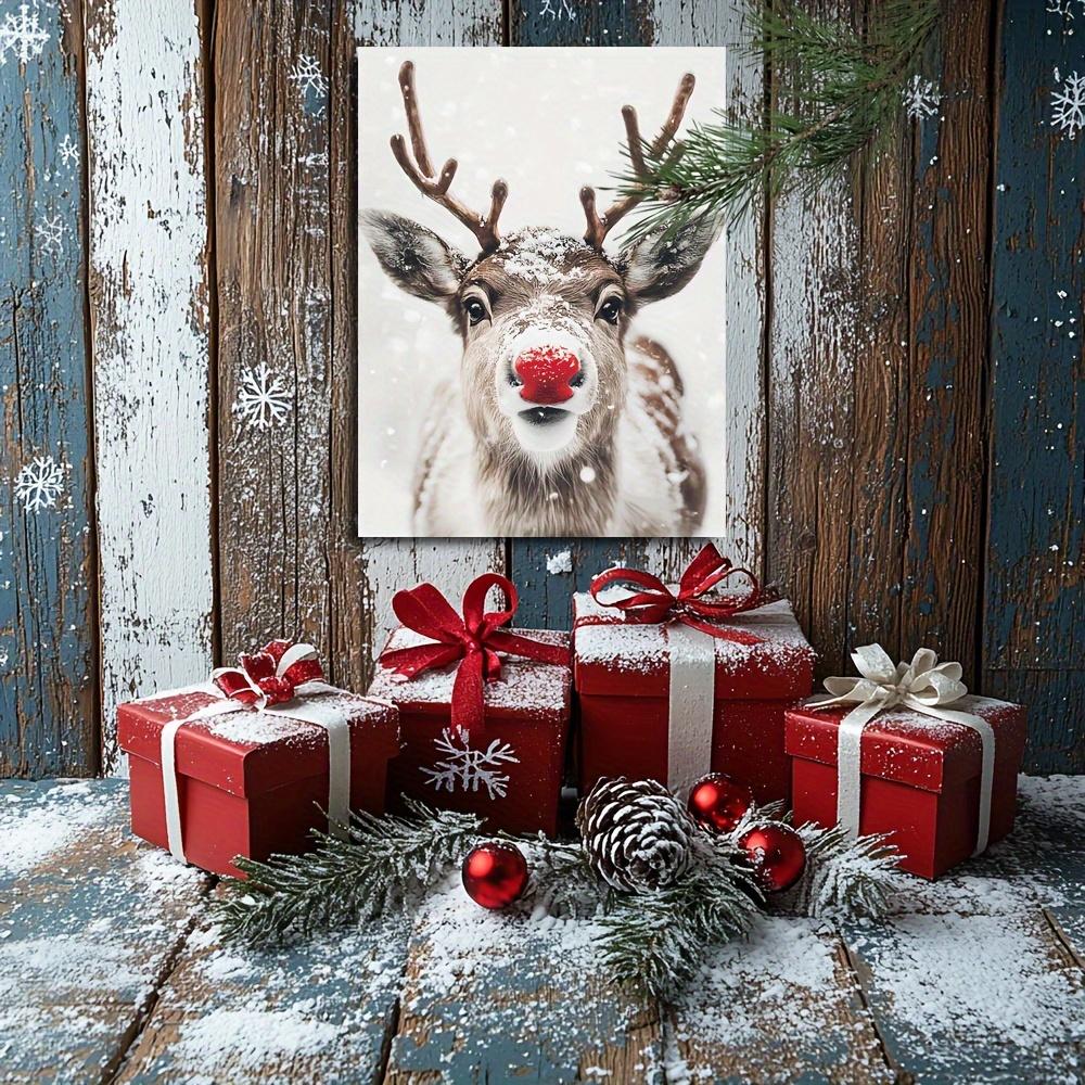 Rudolph the Red-Nosed Reindeer Christmas Canvas Art Print - Framed Wall Decor for Living Room, Bedroom, Office, and More - Perfe (as the picture,20x30cm No Frame)
Rudolph the Red-Nosed Reindeer Christmas Canvas Art Print - Framed Wall Decor for Living Room, Bedroom, Office, and More - Perfe (as the picture,20x30cm No Frame)