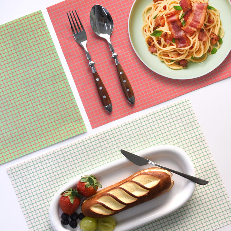 Paper Table Mat Sketch Grid 01. Mint
Paper Table Mat Sketch Grid 01. Mint