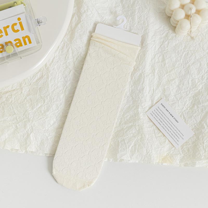 5/10 Pairs Comfortable Casual Spring Summer Solid Color Rolled Hem Pile Socks for Women Cute Mid Calf Socks Mesh Breathable Cotton Socks 5 Pairs
5/10 Pairs Comfortable Casual Spring Summer Solid Color Rolled Hem Pile Socks for Women Cute Mid Calf Socks Mesh Breathable Cotton Socks 5 Pairs