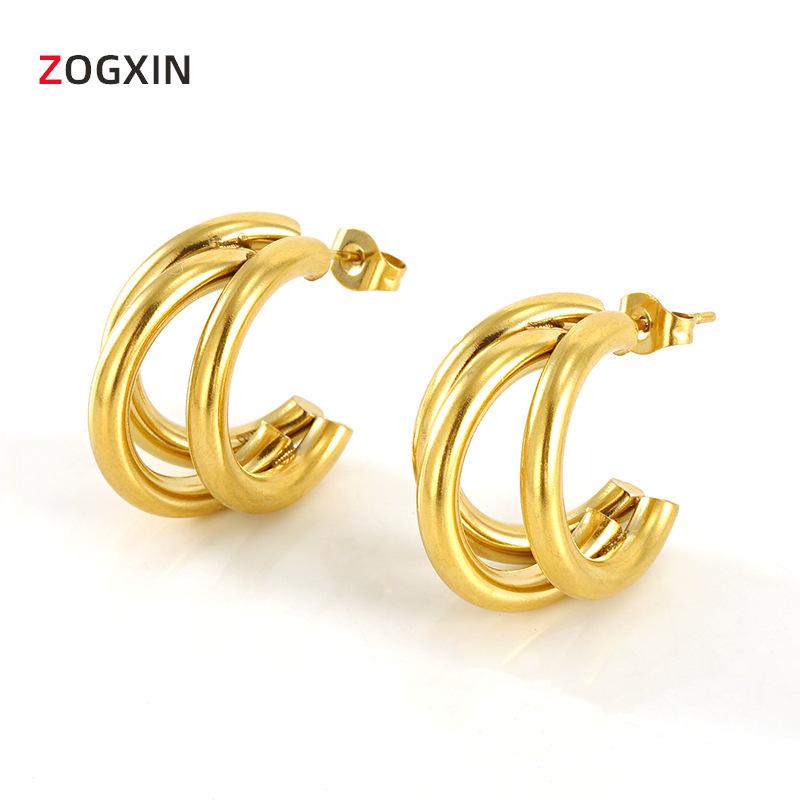 European & American 18K Gold-Plated Stainless Steel Women s Irregular Multi-Layer Titanium Earrings 18K золотой
European & American 18K Gold-Plated Stainless Steel Women s Irregular Multi-Layer Titanium Earrings 18K золотой