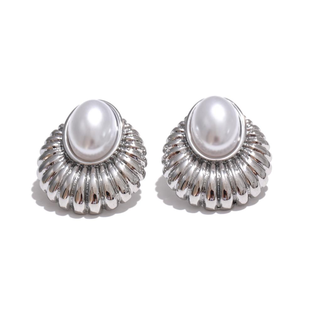 Yhpup Statement Simulated Pearls Striped Oval Stud Earrings for Women Stainless Steel Fashion Vintage Daily Jewelry Waterproof
Yhpup Statement Simulated Pearls Striped Oval Stud Earrings for Women Stainless Steel Fashion Vintage Daily Jewelry Waterproof