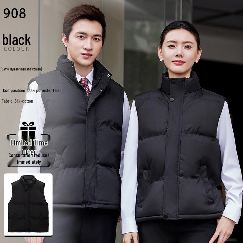 Men s Custom Logo Thick Autumn/Winter Cotton Work Vest with Stand Collar Large
Men s Custom Logo Thick Autumn/Winter Cotton Work Vest with Stand Collar Large