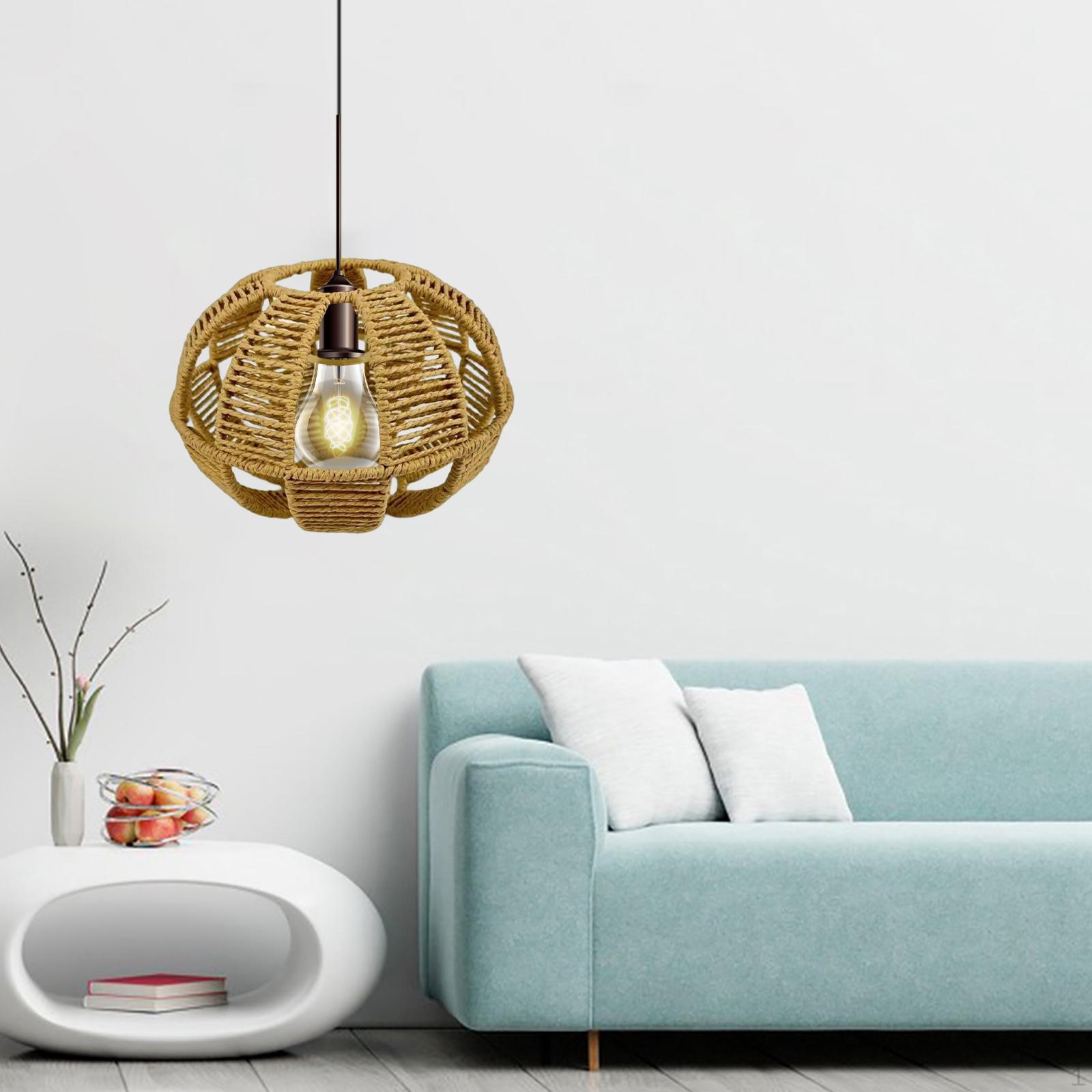 Hand Woven Rope Lampshade Pendant Lantern Ornament Handmade Chandelier Cover Ceiling жовтий
Hand Woven Rope Lampshade Pendant Lantern Ornament Handmade Chandelier Cover Ceiling жовтий