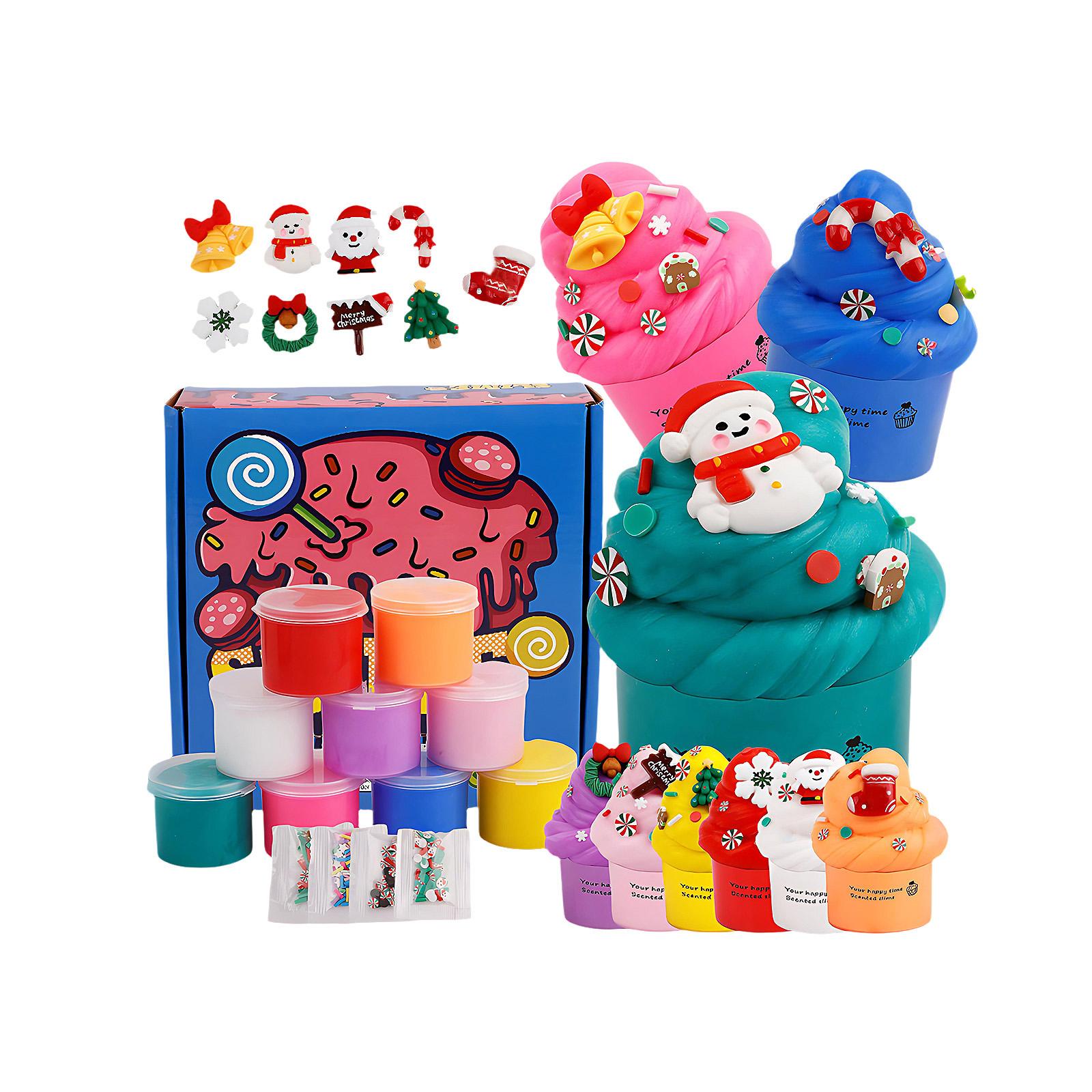 9 Pack Butter Slime Set Super Soft And Non Sticky DIY Surprise Slime 70ML*9 One Size синій
9 Pack Butter Slime Set Super Soft And Non Sticky DIY Surprise Slime 70ML*9 One Size синій