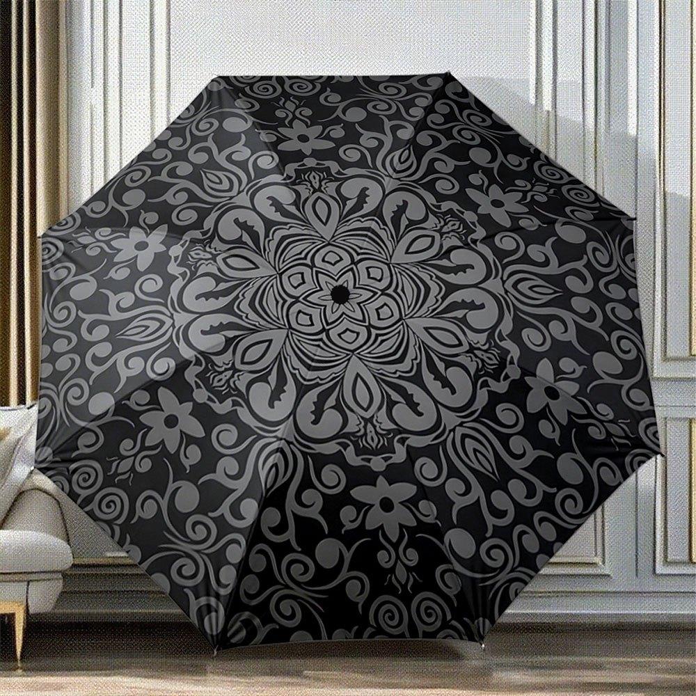 Automatic Folding Umbrella with Mandala Floral Pattern - Portable Collapsible Design, 8-Rib Durable Frame, & Artistic Design f Iron&8K
Automatic Folding Umbrella with Mandala Floral Pattern - Portable Collapsible Design, 8-Rib Durable Frame, & Artistic Design f Iron&8K