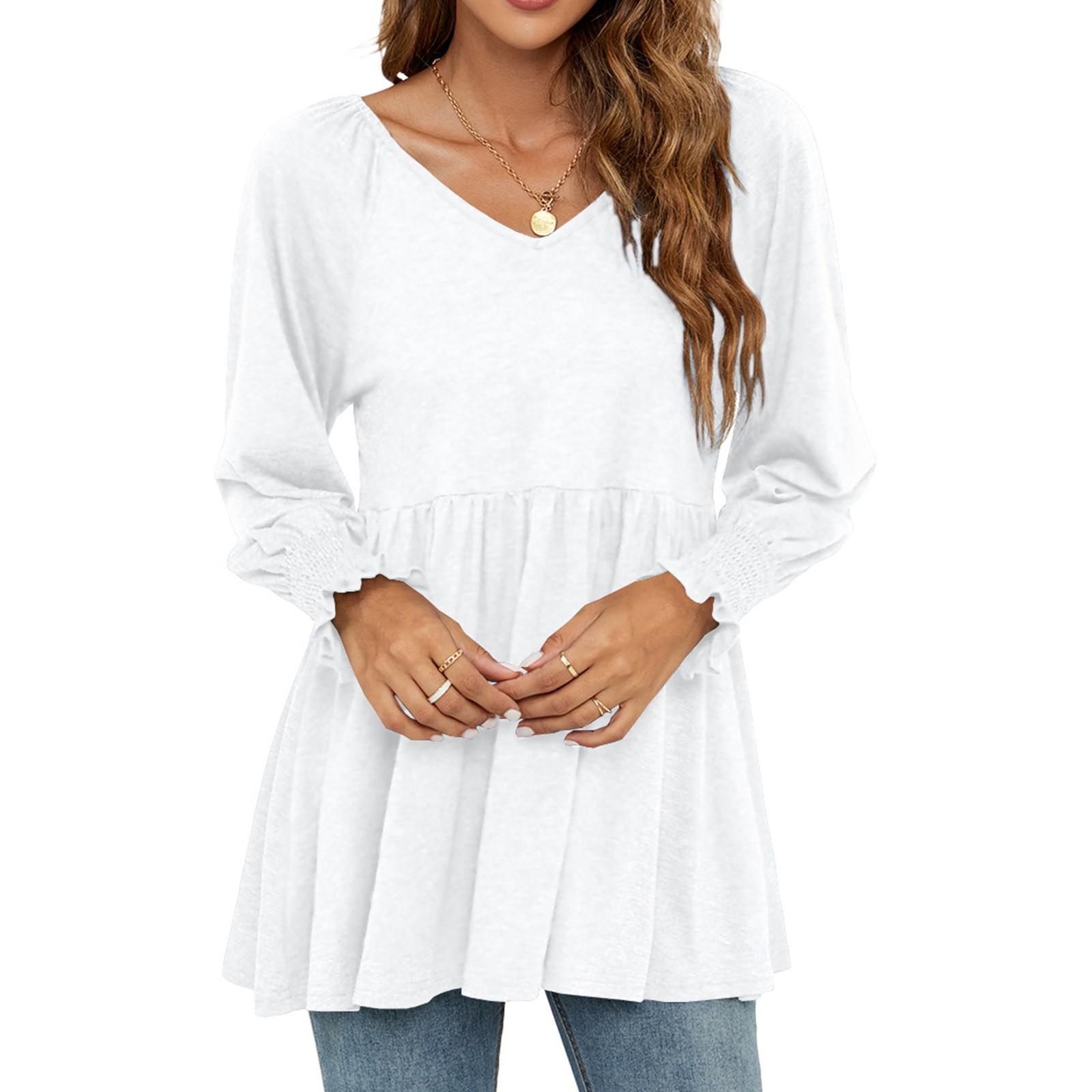 Женская однотонная футболка с V-образным вырезом и длинными рукавами, с поясом, с принтом «пузырь» для женщин XL белый
Женская однотонная футболка с V-образным вырезом и длинными рукавами, с поясом, с принтом «пузырь» для женщин XL белый