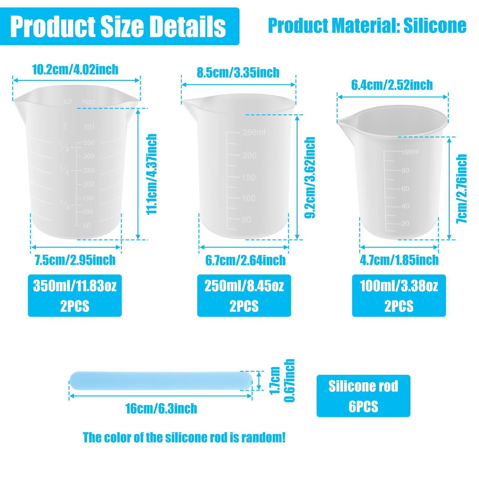 6/10Pcs Silicone Chocolate Melting Cup Set 3.38/8.45/11.83 oz Heat Resistant Silicone Measuring Cup with Jar Spatula Dishwasher
6/10Pcs Silicone Chocolate Melting Cup Set 3.38/8.45/11.83 oz Heat Resistant Silicone Measuring Cup with Jar Spatula Dishwasher