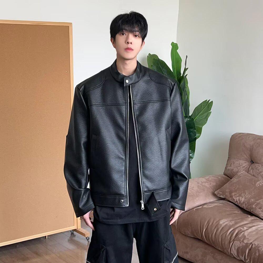 Men’s Autumn Retro Stand Collar Motorcycle PU Leather Jacket - New Design, Handsome and Casual L чорний
Men’s Autumn Retro Stand Collar Motorcycle PU Leather Jacket - New Design, Handsome and Casual L чорний