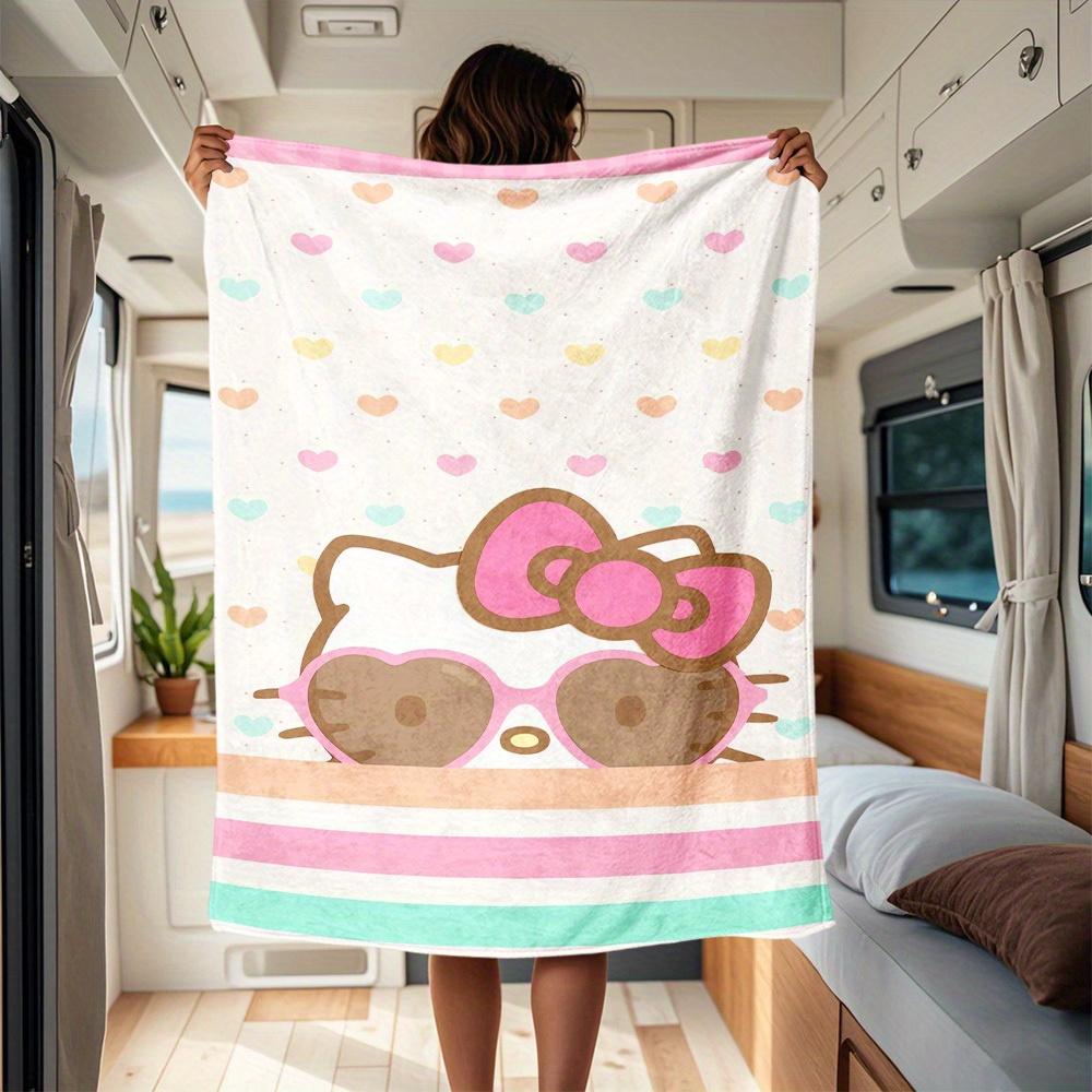 1pc Cute, Hearts, HelloKitty RV Blanket, Digital Printed Flannel Blanket, Multi-Purpose Four Seasons Hypoallergenic Quilt for Sofa, Bed, Off 130x150cm
1pc Cute, Hearts, HelloKitty RV Blanket, Digital Printed Flannel Blanket, Multi-Purpose Four Seasons Hypoallergenic Quilt for Sofa, Bed, Off 130x150cm