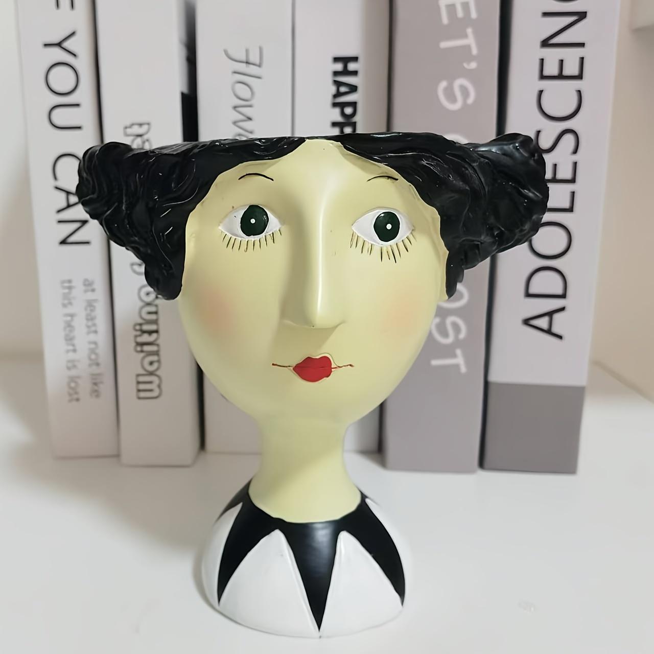Vintage Lady Head Planter - Resin Flower Pot Sculpture for Home & Garden Decor, Perfect for Outdoor Lawn and Patio Display білий
Vintage Lady Head Planter - Resin Flower Pot Sculpture for Home & Garden Decor, Perfect for Outdoor Lawn and Patio Display білий