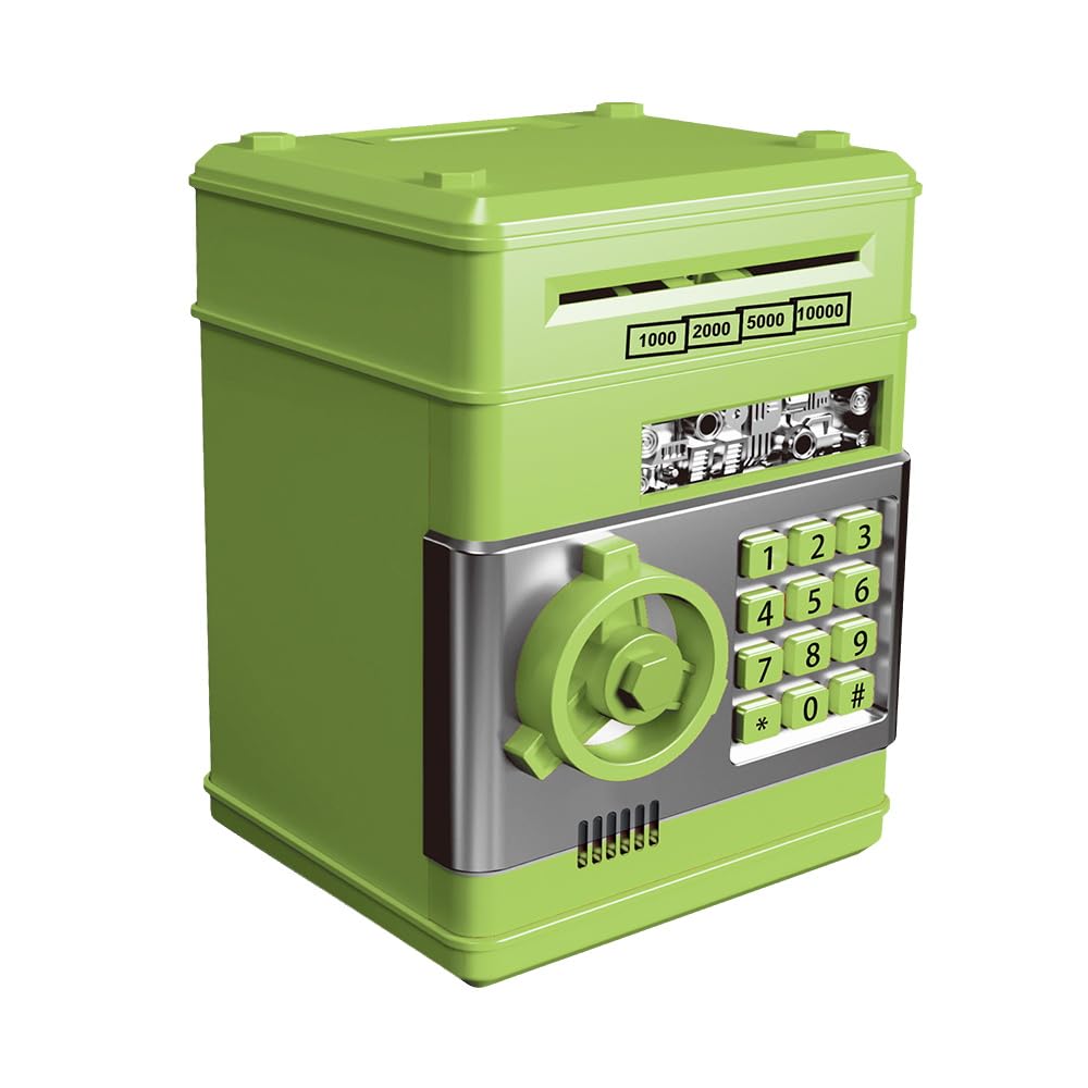 Копилка Электронный Мини-Банкомат Коробка для Сбережения Денег Сейф с Паролем Монеты Автоматическая Прокрутка Бумажные Деньги Сейф Копилка для Мальчиков Девочек Детей Отличный Подарок на День Рождения зелёный
Копилка Электронный Мини-Банкомат Коробка для Сбережения Денег Сейф с Паролем Монеты Автоматическая Прокрутка Бумажные Деньги Сейф Копилка для Мальчиков Девочек Детей Отличный Подарок на День Рождения зелёный