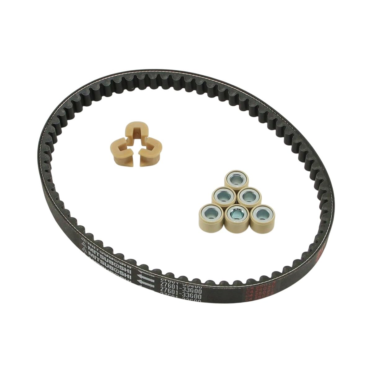 Genuine Suzuki Taiwan ADDRESS V125 GSR125 Drive belt + slide piece + weight roller 17g Drive system refresh 3-piece set
Genuine Suzuki Taiwan ADDRESS V125 GSR125 Drive belt + slide piece + weight roller 17g Drive system refresh 3-piece set