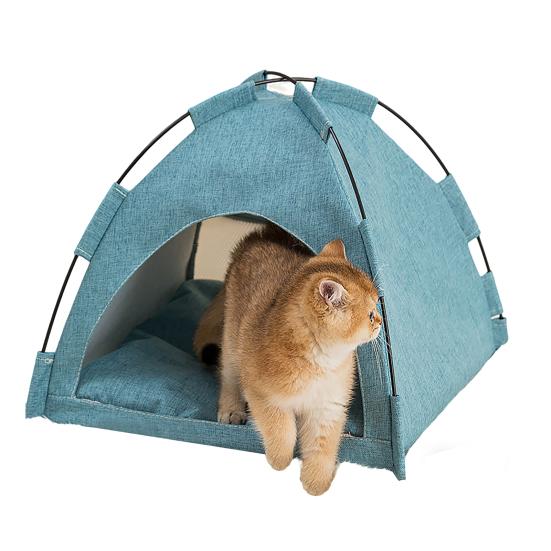 Tent Cat Bed Spacious Ventilated Cat Tent Hide Cave Semi-Enclosed Cat Bed with Removable Washable Mat for Summer All Seasons M синій
Tent Cat Bed Spacious Ventilated Cat Tent Hide Cave Semi-Enclosed Cat Bed with Removable Washable Mat for Summer All Seasons M синій