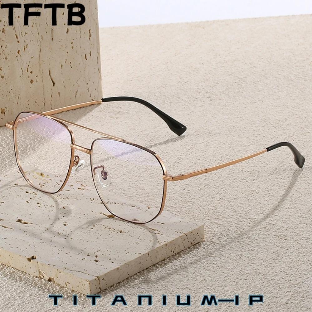TFTB New Trendy Pilot Glasses Men and Women Ultra-light Fashion Double-beam Titanium Optical Prescription Eyeglasses Frame 144mm срібний
TFTB New Trendy Pilot Glasses Men and Women Ultra-light Fashion Double-beam Titanium Optical Prescription Eyeglasses Frame 144mm срібний