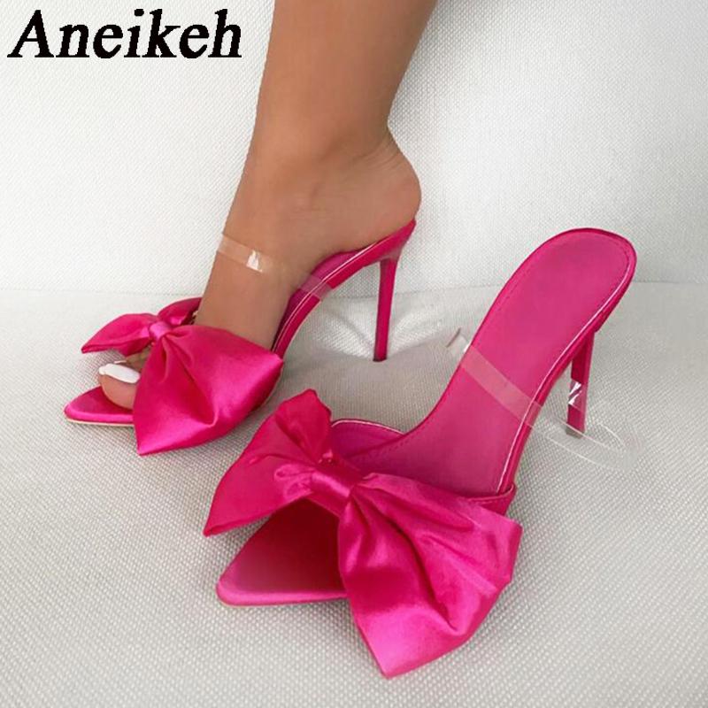 Aneikeh Summer Silk Butterfly-Knot Mule High Heels Women s sandal Pumps Sexy Pointed Toe Slingbacks Ladies Party Shoe 35-42 37
Aneikeh Summer Silk Butterfly-Knot Mule High Heels Women s sandal Pumps Sexy Pointed Toe Slingbacks Ladies Party Shoe 35-42 37