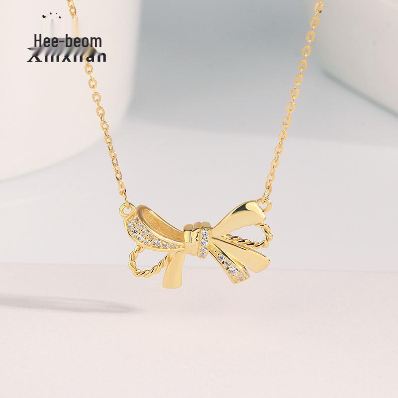 Women s S925 Sterling Silver Diamond Bow Pendant Knot Necklace Platinum-925 Sterling Silver
Women s S925 Sterling Silver Diamond Bow Pendant Knot Necklace Platinum-925 Sterling Silver