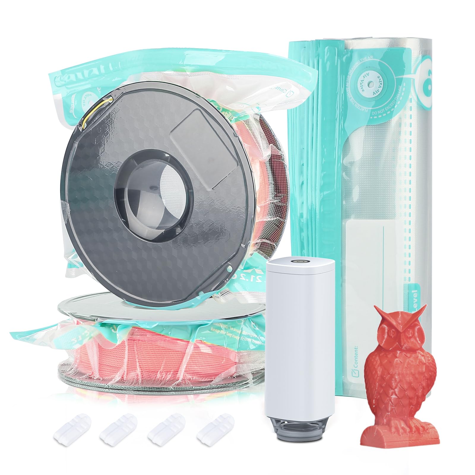 10 3D Printer Filament Storage Bags with Automatic Vacuum 1 Thick Filament Vacuum Filament Filament Bag Storage Spool Keep Filament Dry Pump, Bag,
10 3D Printer Filament Storage Bags with Automatic Vacuum 1 Thick Filament Vacuum Filament Filament Bag Storage Spool Keep Filament Dry Pump, Bag,