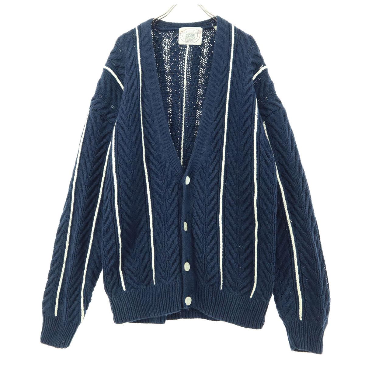 JOHN ASHFORD SPORT 90s Old Striped Pattern Long sleeve Alan knit cardigan Men s Used
JOHN ASHFORD SPORT 90s Old Striped Pattern Long sleeve Alan knit cardigan Men s Used