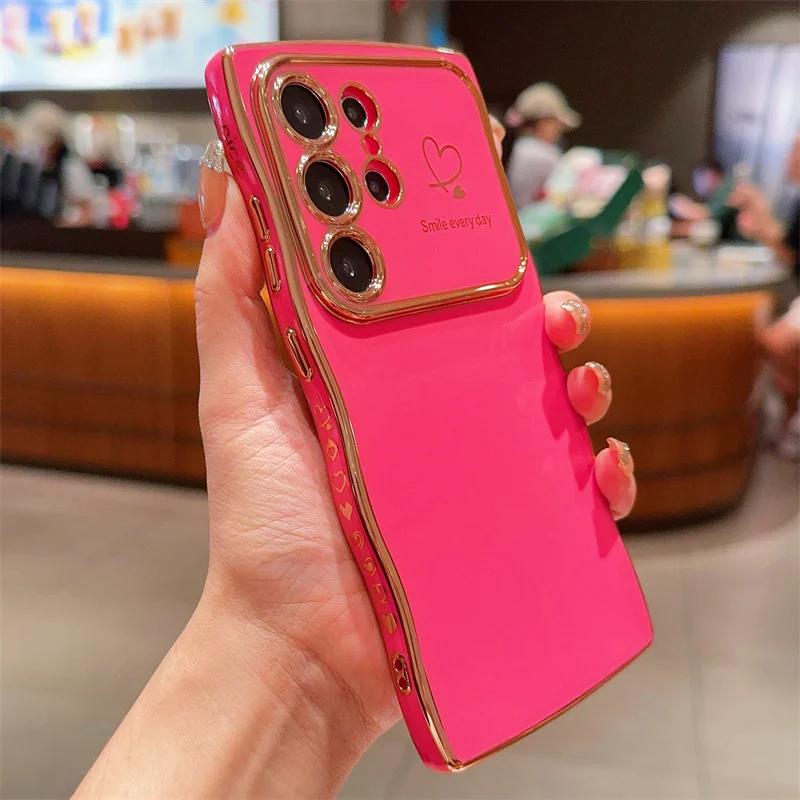 Wave Plating Heart Case For Samsung Galaxy S25 S24 S23 FE S22 Plus Ultra A16 A36 A56 A55 A15 A35 A25 A14 A54 A34 A24 Soft Cover For Samsung A25 5G
Wave Plating Heart Case For Samsung Galaxy S25 S24 S23 FE S22 Plus Ultra A16 A36 A56 A55 A15 A35 A25 A14 A54 A34 A24 Soft Cover For Samsung A25 5G