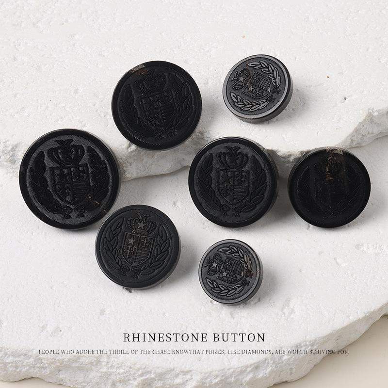 5pcs Laser Wheat Ears Horn High Buttons Retro Blazer Coat Buttons Shirt Cardigan Cheongsam Buttons 11mm black
5pcs Laser Wheat Ears Horn High Buttons Retro Blazer Coat Buttons Shirt Cardigan Cheongsam Buttons 11mm black