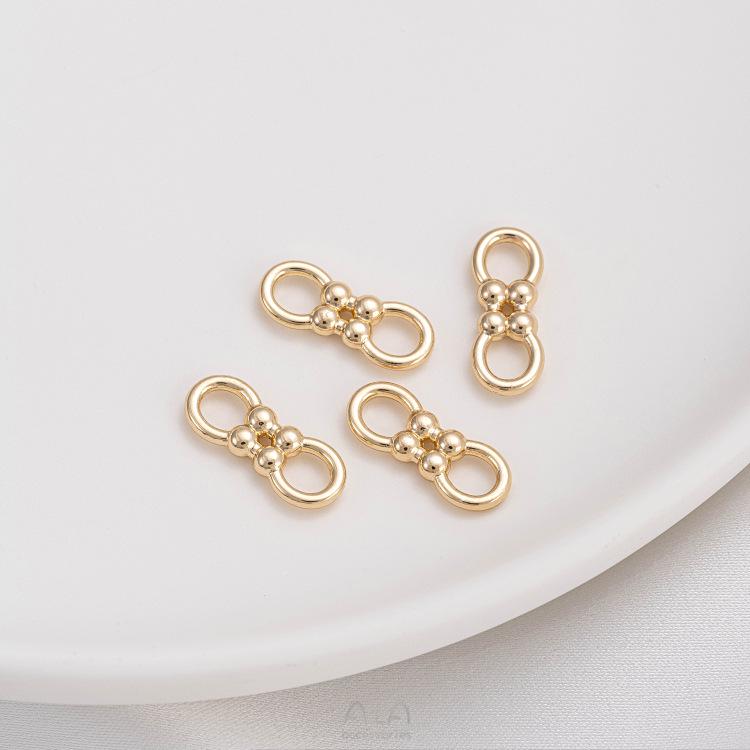 14K Gold-Filled Figure 8 Clasp for DIY Jewelry Making - Necklace & Bracelet Connector Component
14K Gold-Filled Figure 8 Clasp for DIY Jewelry Making - Necklace & Bracelet Connector Component