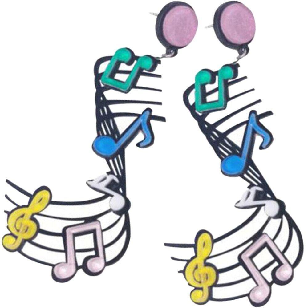 Gift Acrylic Exaggerated Earrings Novelty Earrings Dangle Earrings Colourful Music Note Earrings
Gift Acrylic Exaggerated Earrings Novelty Earrings Dangle Earrings Colourful Music Note Earrings