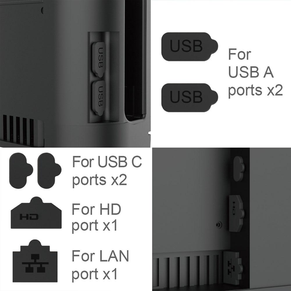 Силиконовые заглушки от пыли, совместимые с Switch2, Защита для LAN-интерфейса, Порт Type A/C, HD B1V0 black-one set
Силиконовые заглушки от пыли, совместимые с Switch2, Защита для LAN-интерфейса, Порт Type A/C, HD B1V0 black-one set