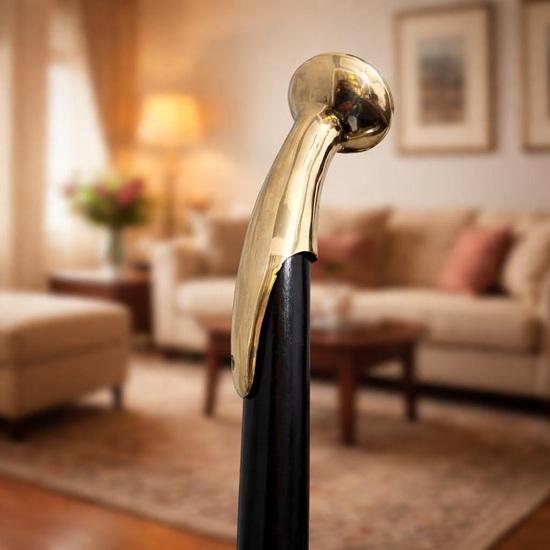 Handcrafted Brass Handle Walking Cane Gentleman s Walking Stick
Handcrafted Brass Handle Walking Cane Gentleman s Walking Stick