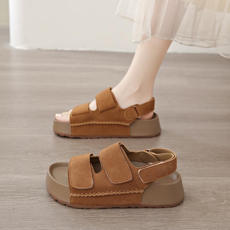 Bocken Sandals for Women 2025 New Summer Outdoor Frosted Casual Cork Thick Sole Height Increasing Roman Beach Shoes for Women 40 коричневый
Bocken Sandals for Women 2025 New Summer Outdoor Frosted Casual Cork Thick Sole Height Increasing Roman Beach Shoes for Women 40 коричневый