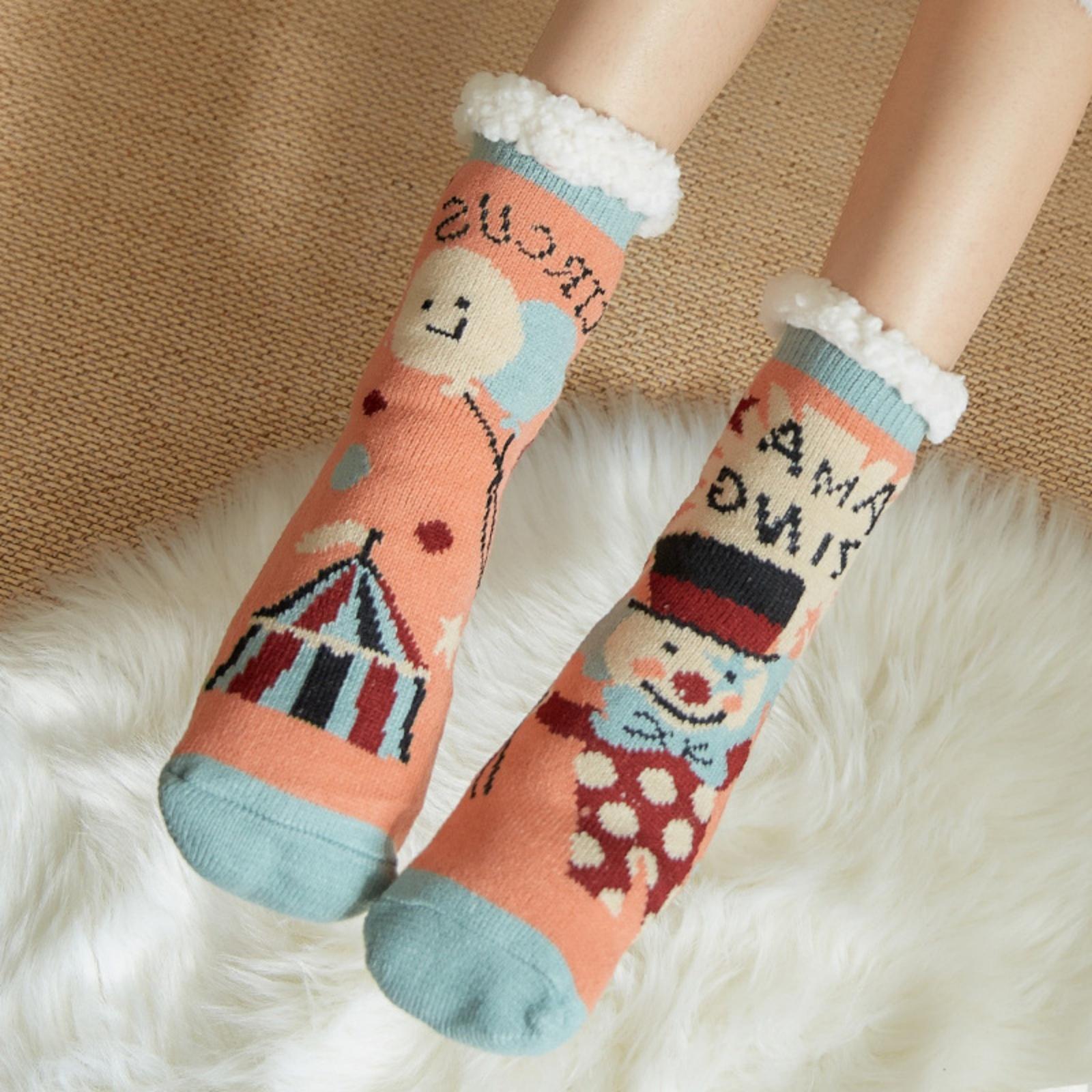 Womens Floor Sock Soft Female Shoes Home Indoor Christmas gifts Silicone Non-slip Grip Floor Sock Christmas Fuzzy Slipper Socks One Size
Womens Floor Sock Soft Female Shoes Home Indoor Christmas gifts Silicone Non-slip Grip Floor Sock Christmas Fuzzy Slipper Socks One Size