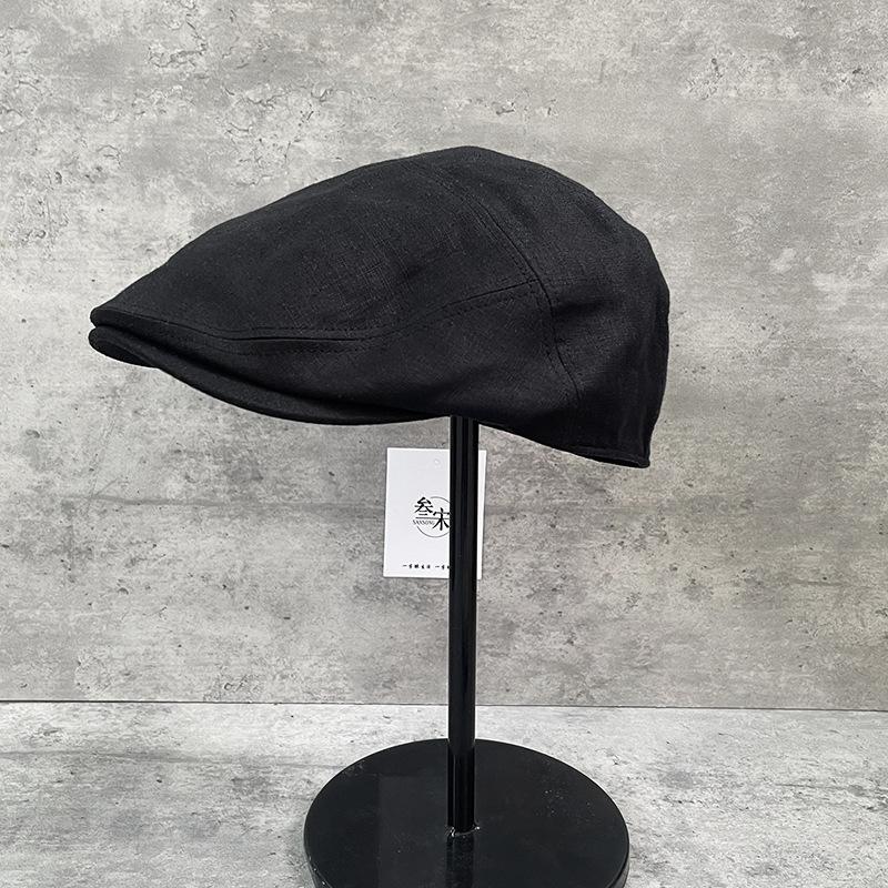 100% Linen Summer Beret for Men Vintage Lightweight Breathable Newsboy Caps Man Black Art Retro Driver Hat M56-58cm
100% Linen Summer Beret for Men Vintage Lightweight Breathable Newsboy Caps Man Black Art Retro Driver Hat M56-58cm