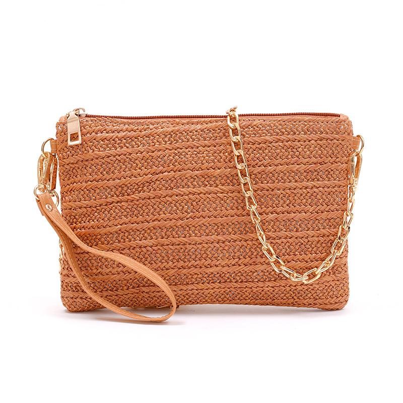 Summer Casual Chain Strap Crossbody Bags For Daily Used, Simple Design Straw Shoulder Bag For Women, Ladies Handbags Day Clutch коричневий
Summer Casual Chain Strap Crossbody Bags For Daily Used, Simple Design Straw Shoulder Bag For Women, Ladies Handbags Day Clutch коричневий