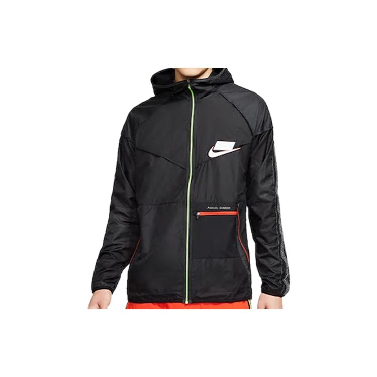 Nike Сращенная ветрозащитная куртка для бега с капюшоном Мужские куртки черные BV5571-045
Nike Сращенная ветрозащитная куртка для бега с капюшоном Мужские куртки черные BV5571-045