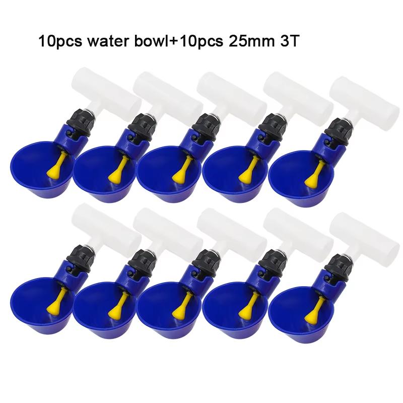 10Pcs 20/25mm Automatic Chicken Quail Drinker Bowl Bird Water Cups Thread Connecting Pipe Poultry Quail Bird Drinking Supplies
10Pcs 20/25mm Automatic Chicken Quail Drinker Bowl Bird Water Cups Thread Connecting Pipe Poultry Quail Bird Drinking Supplies