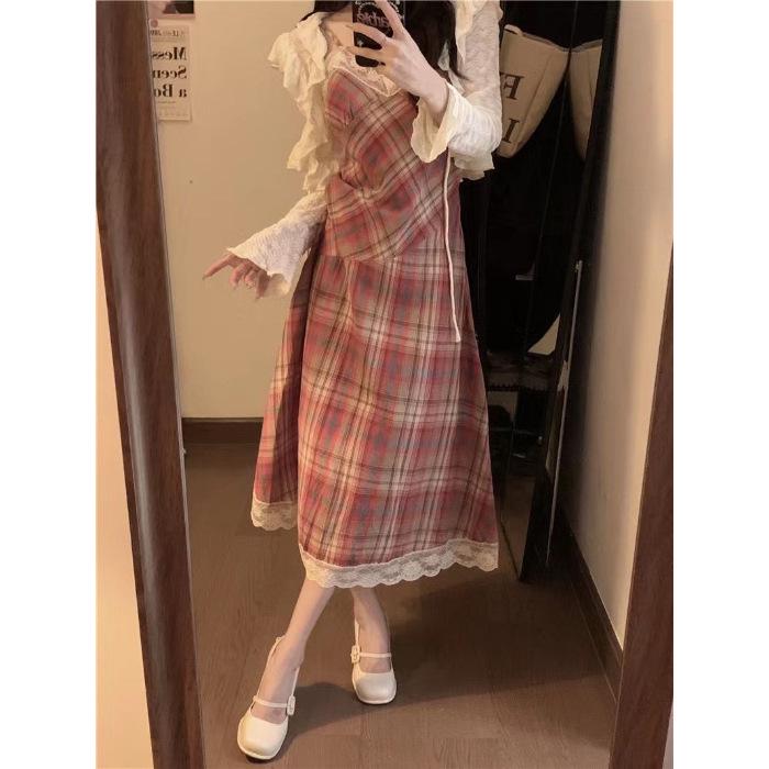 Элегантное красное платье в клетку на подтяжках - Идеально для ранних летних каникул, Подчеркивающее талию, Облегающая бедра длинная юбка Extra Large
Элегантное красное платье в клетку на подтяжках - Идеально для ранних летних каникул, Подчеркивающее талию, Облегающая бедра длинная юбка Extra Large